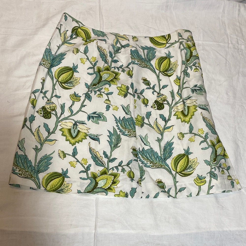 Ann Taylor Loft - Linen-blend    A-line Skirt - women-8P